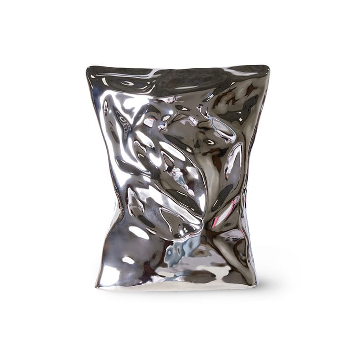 HK Objects Vase "Bag of Crisps" 26x9 cm - Chrom - HKliving