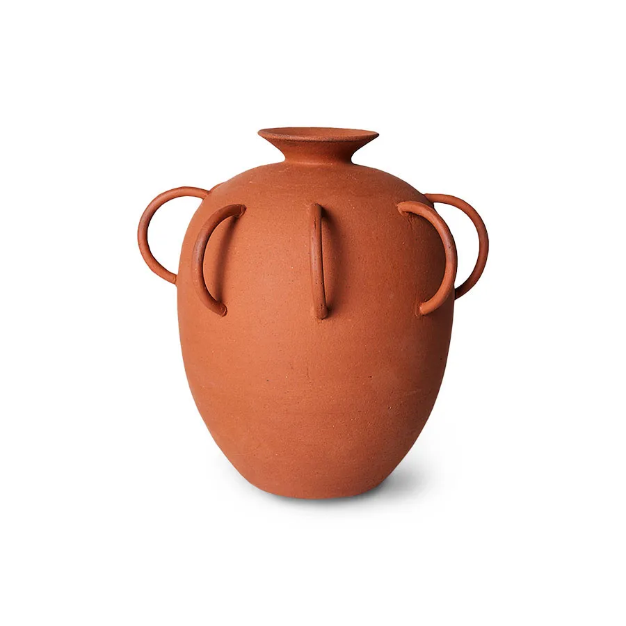 HK Objects Vase mit Griff, Terrakotta HKliving