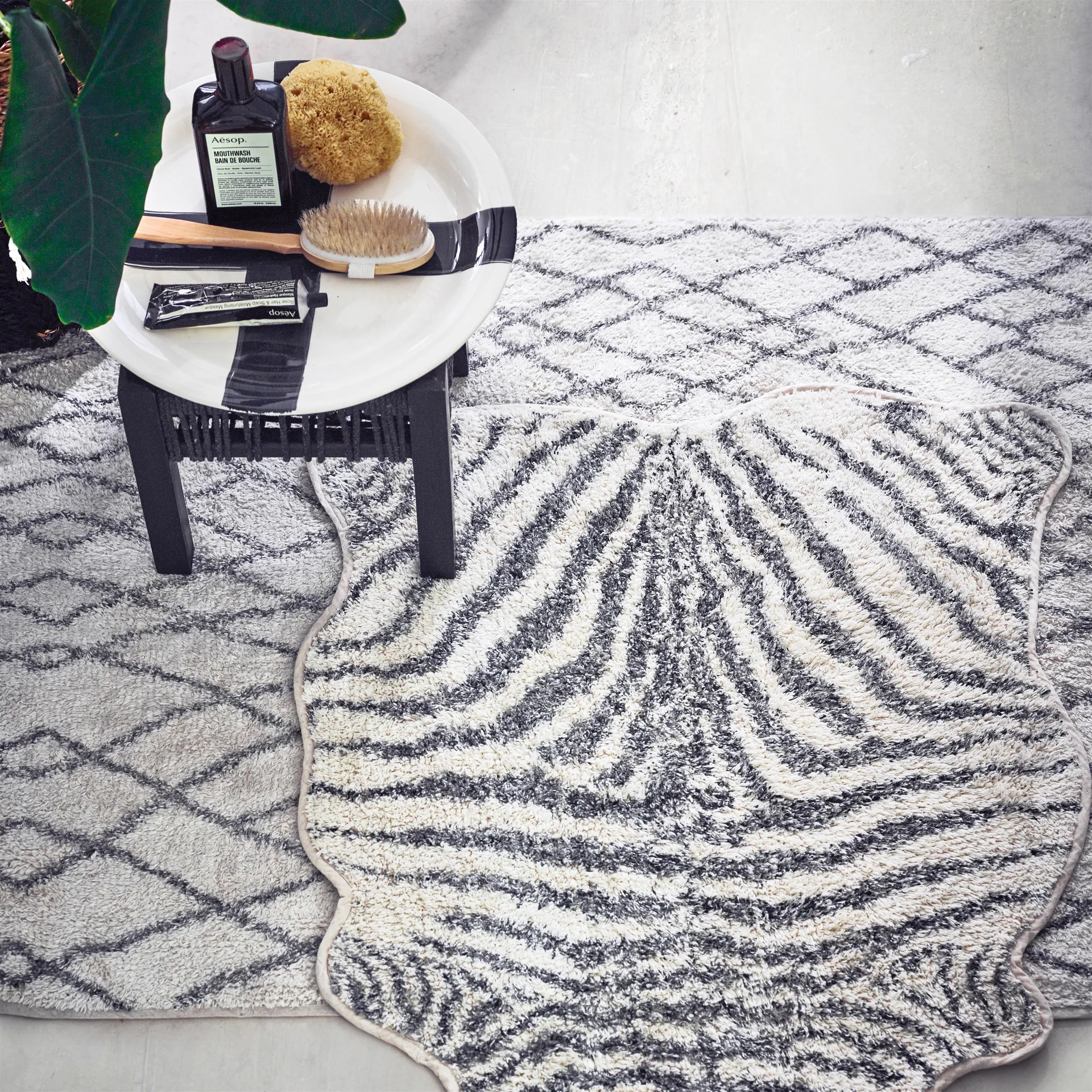 HKliving Badezimmerteppich, 90 x 175cm HKliving