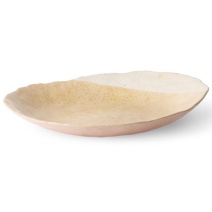 HKliving Dekorationsteller 34,5 x 38cm, Cream-white HKliving