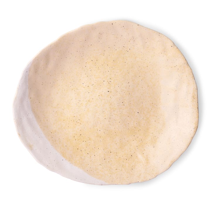 HKliving Dekorationsteller 34,5 x 38cm, Cream-white HKliving