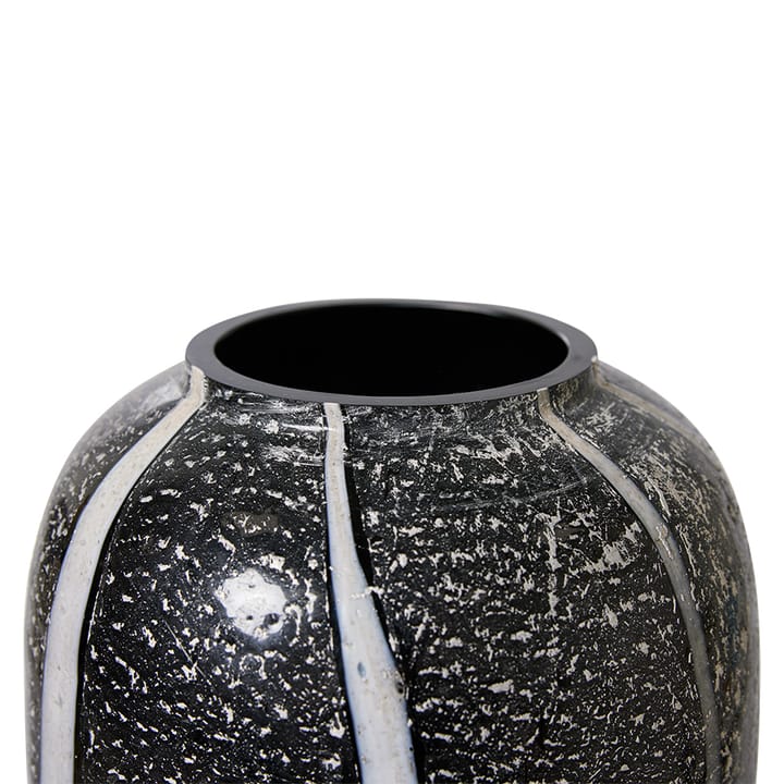 HKliving Glasvase monochrome Ø17cm, Black-white HKliving