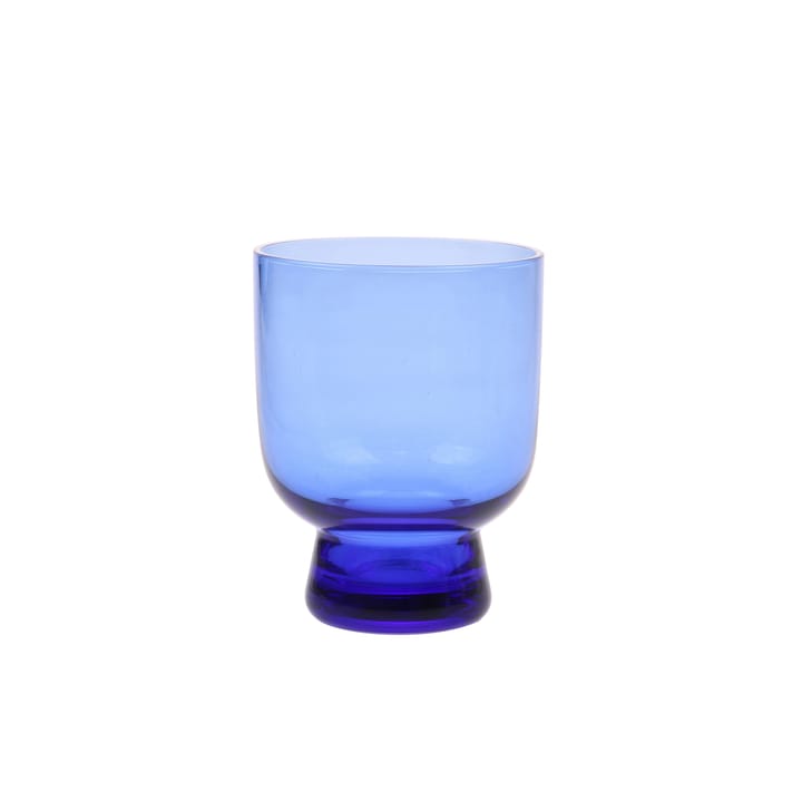 HKliving graviertes Wasserglas blau - Mittel - HKliving