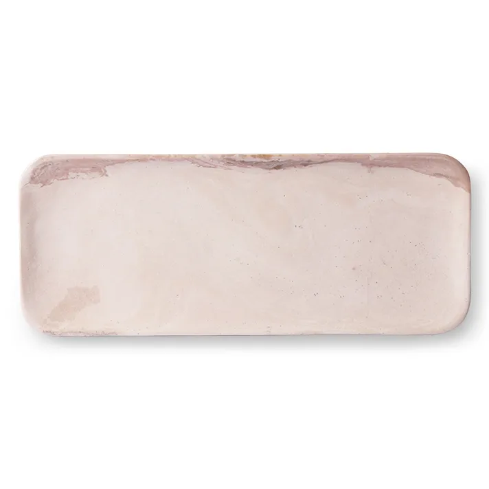 HKliving Marmor Tablett 30 x 12cm, Rosa HKliving
