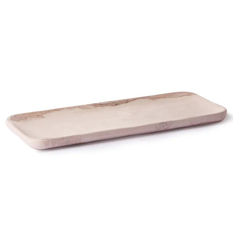 HKliving Marmor Tablett 30 x 12cm, Rosa HKliving