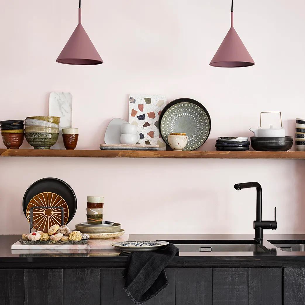 HKliving Marmor Tablett 30 x 12cm, Rosa HKliving