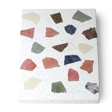 HKliving terrazzo Schneidebrett 30 x 25cm - Weiß - HKliving