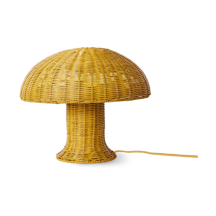 Rattan Tischleuchte - Mustard - HKliving