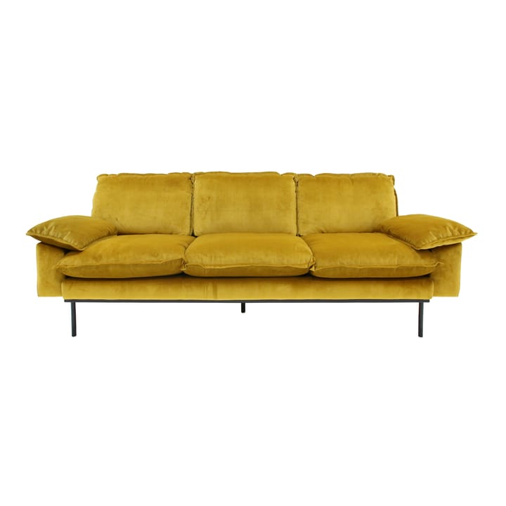 Retro Sofa 3-Sitzer - Ochra (gelb) - HKliving