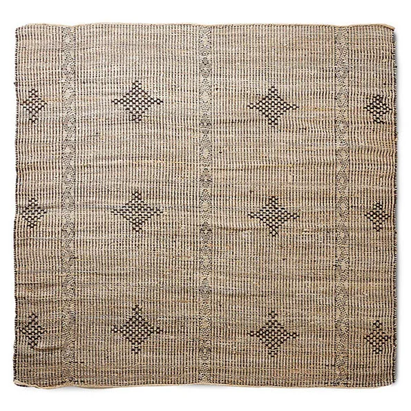 Rustic Teppich 200x200 cm, Braun HKliving
