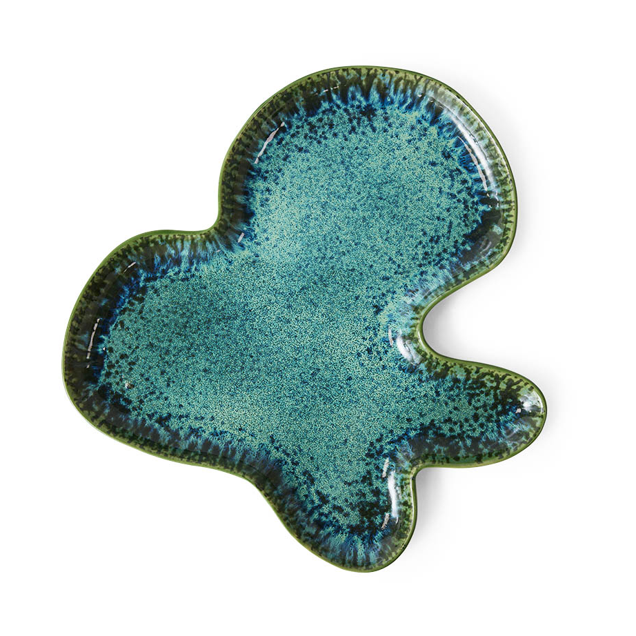 HKliving Shell Servierplatte Teal
