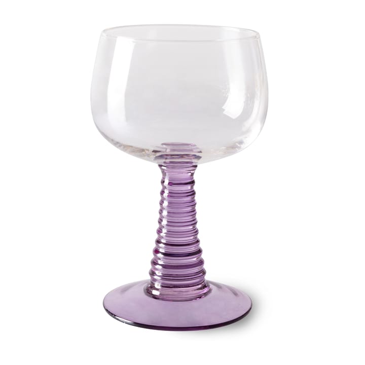 Swirl Weinglas hoch - Purple - HKliving