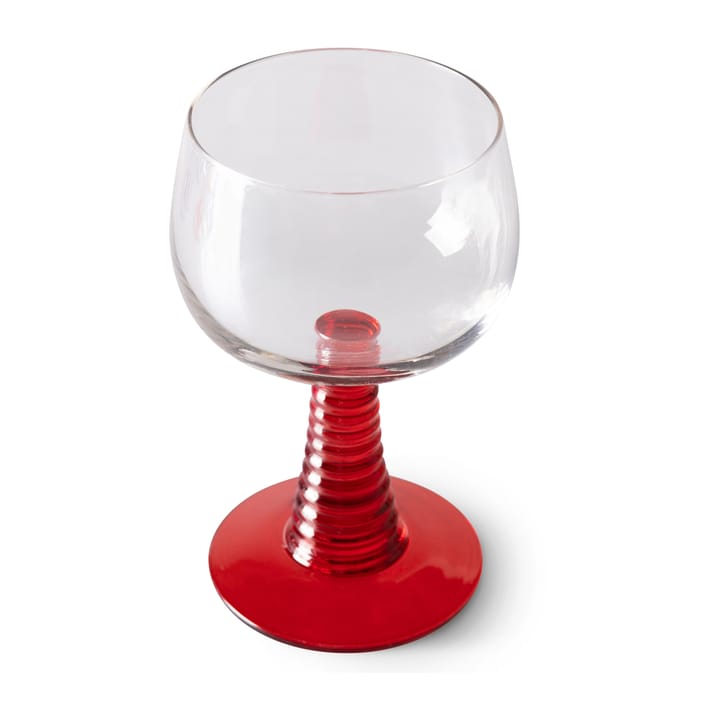 Swirl Weinglas hoch - Red - HKliving