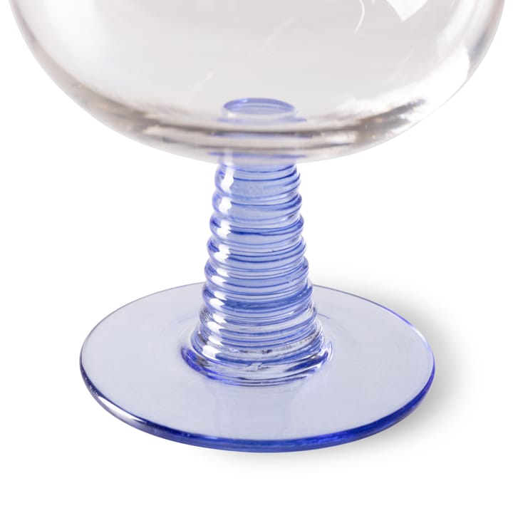 Swirl Weinglas niedrig - Blue - HKliving