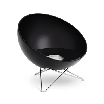 BOWL 57 Feuerstelle - Schwarz-Silber, Sternstativ - Höfats