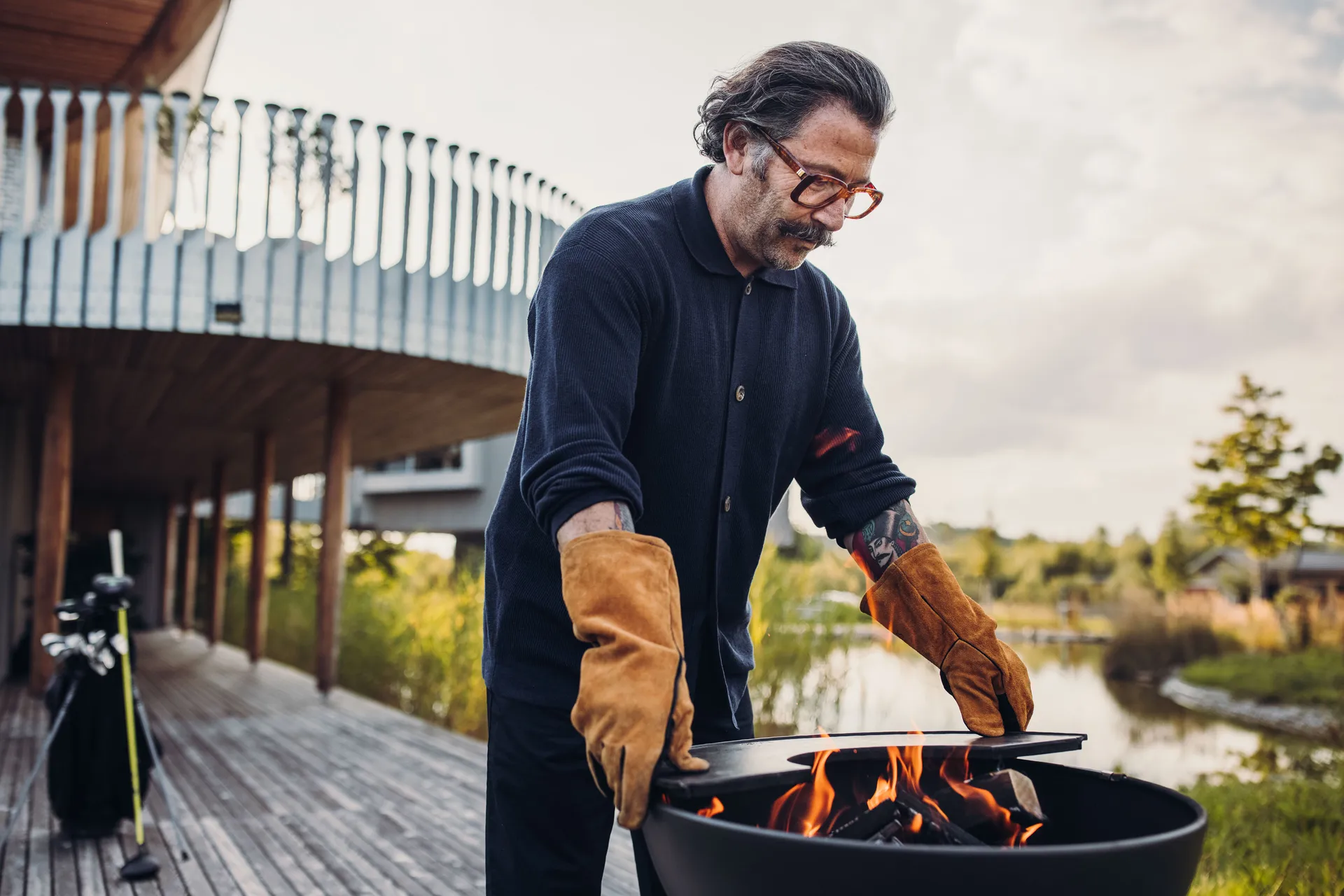 BOWL 57 Plancha Grillplatte, Schwarz Höfats