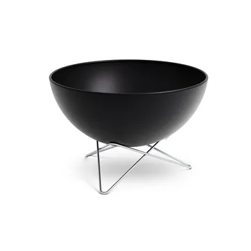 BOWL 70 Feuerstelle - Schwarz-Silber, Sternstativ - Höfats