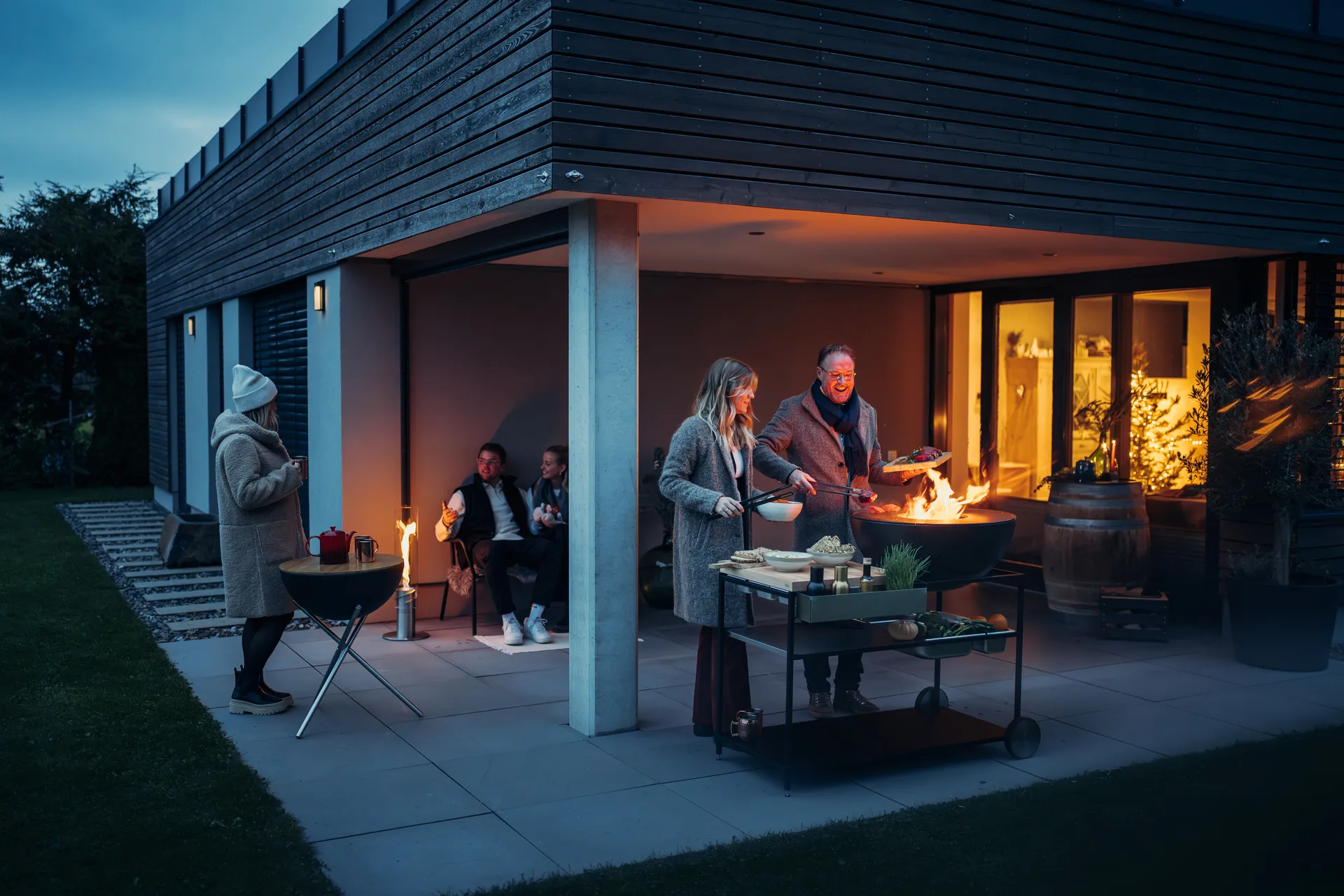 FIRE KITCHEN Außenküche, Schwarz Höfats