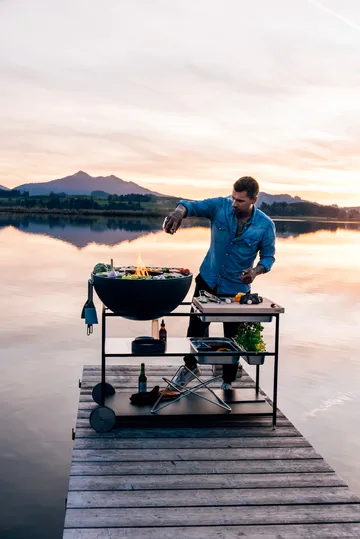 FIRE KITCHEN Rollen für die Außenküche - Schwarz, 2-teilig - Höfats