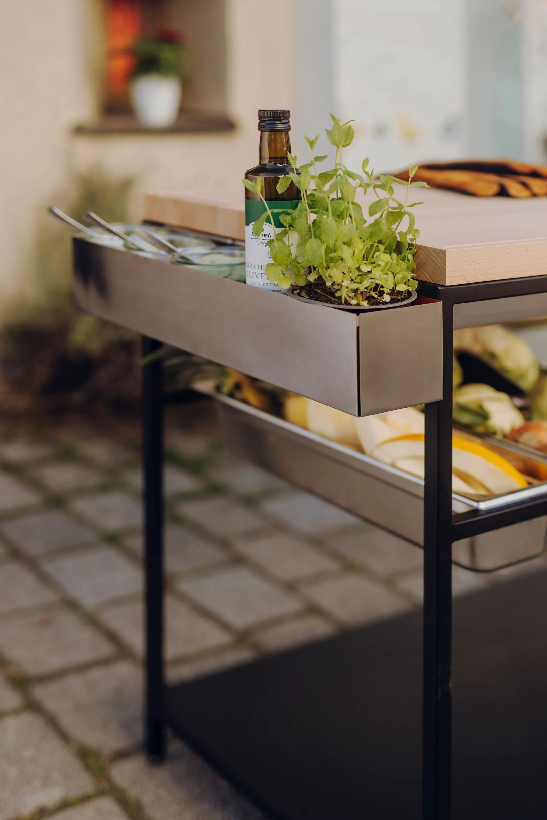 FIRE KITCHEN Utensilienhalter, Edelstahl Höfats