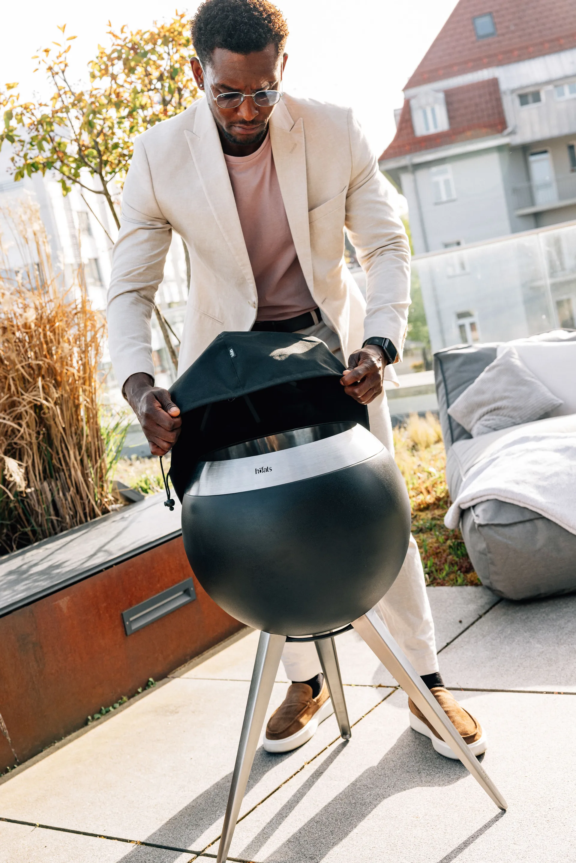 MOON 45 Bezug, Schwarz Höfats