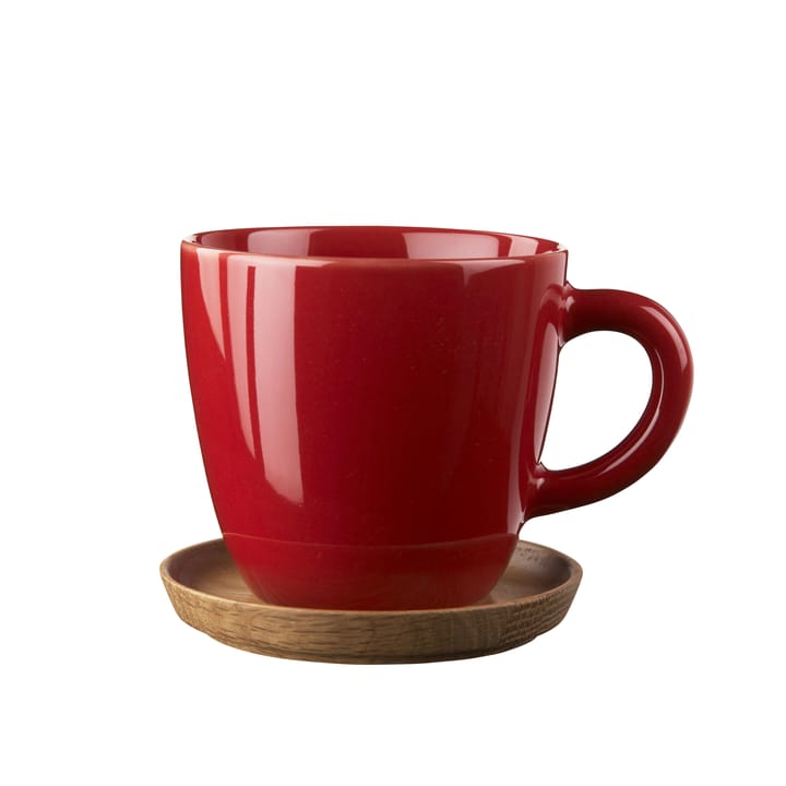 Höganäs Kaffeetasse - Apfelrot glänzend - Höganäs Keramik