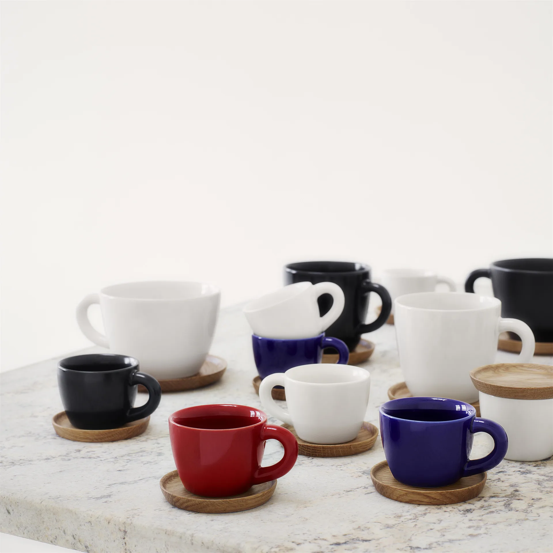 Höganäs Kaffeetasse, Grafitgrau matt Höganäs Keramik