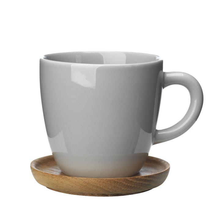 Höganäs Kaffeetasse - kieselgrau glänzend - Höganäs Keramik