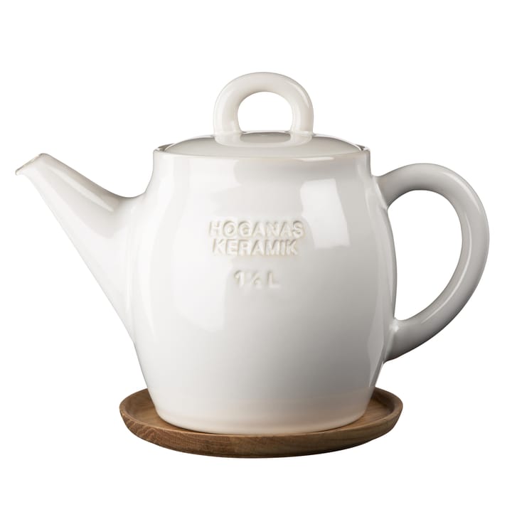 Höganäs Teekanne - weiß glänzend - Höganäs Keramik