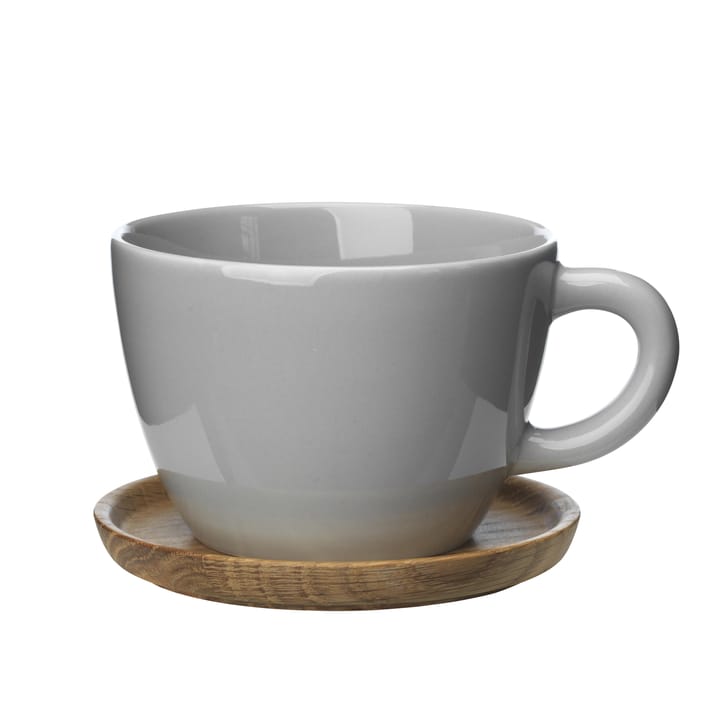 Höganäs Teetasse, Kieselgrau glänzend Höganäs Keramik
