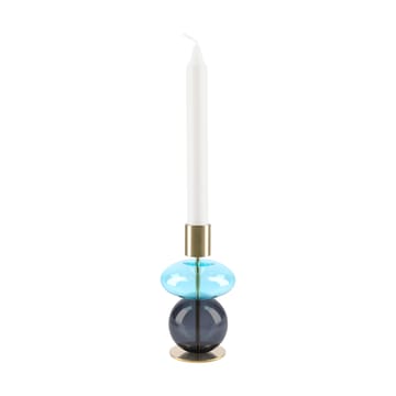 Bubble Kerzenständer 14 cm - Blau-smoke - Holmegaard