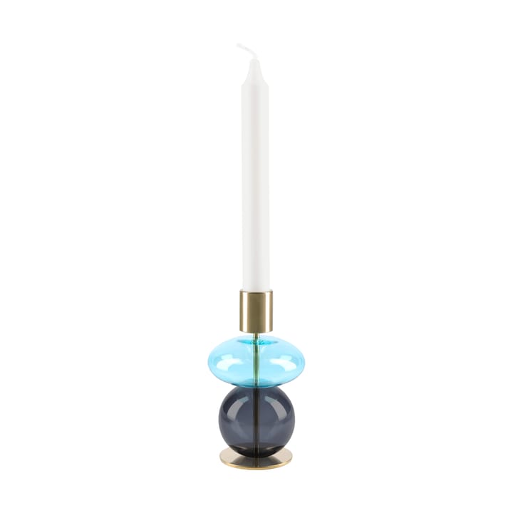 Bubble Kerzenständer 14 cm, Blau-smoke Holmegaard