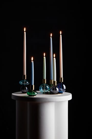 Bubble Kerzenständer 14 cm - Blau-smoke - Holmegaard