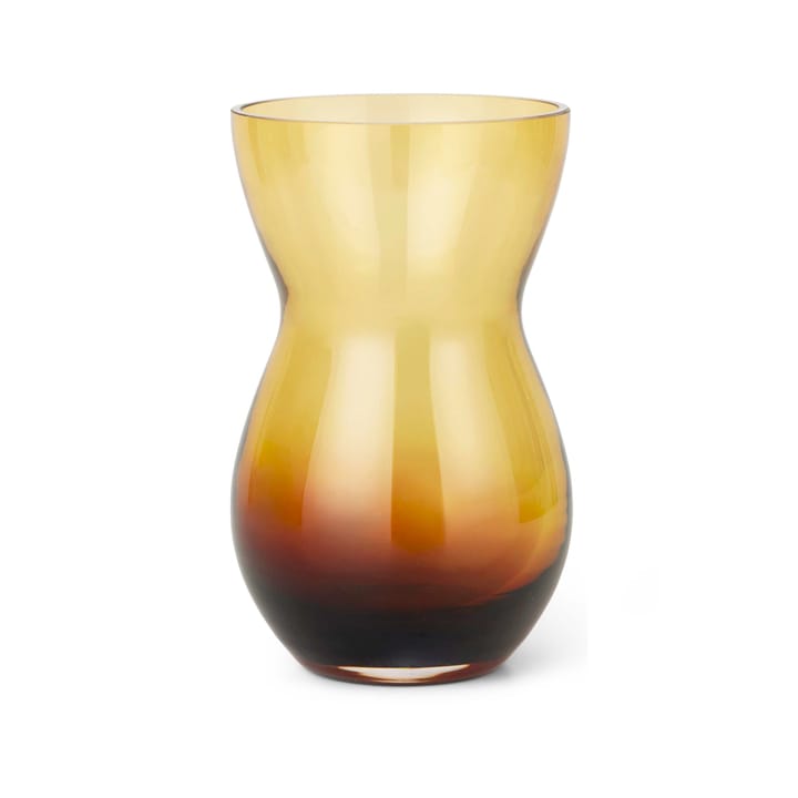 Calabas Vase 21cm - Duo burgundy-amber - Holmegaard