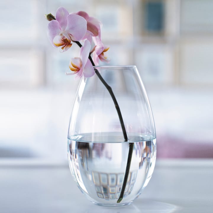 Cocoon Vase klar - 17cm - Holmegaard