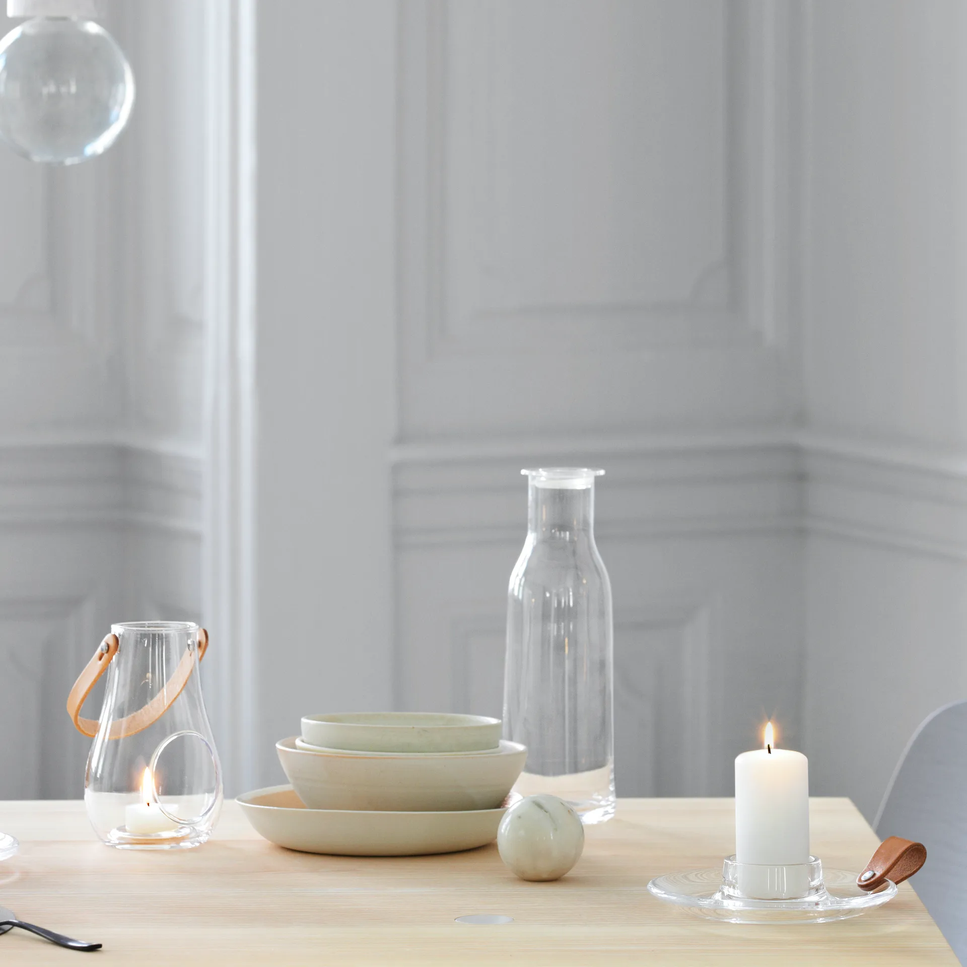 Design With Light Block-Kerzenhalter, 17cm Holmegaard