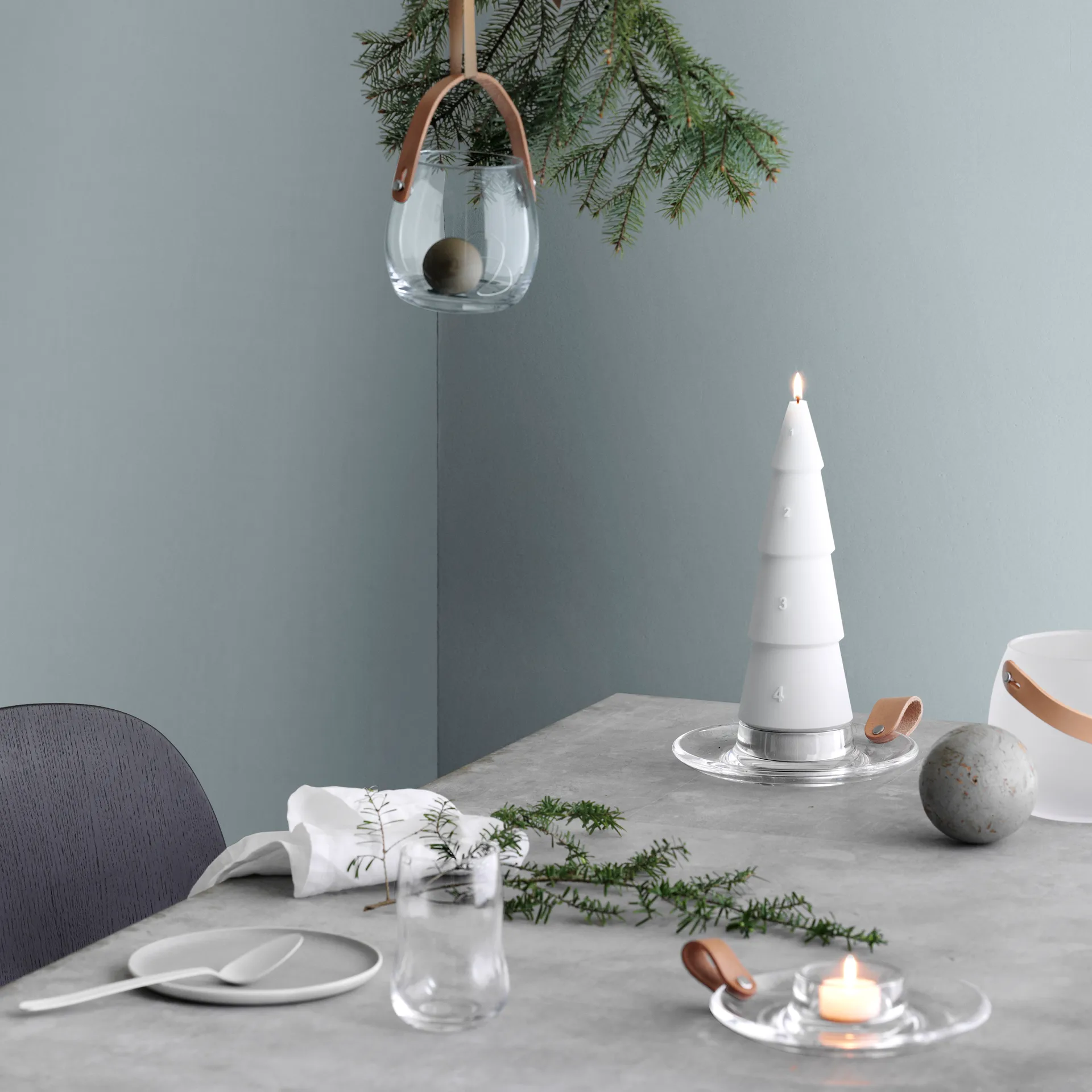 Design With Light Block-Kerzenhalter, 17cm Holmegaard