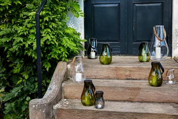 Design With Light Windlicht olivgrün - 25cm - Holmegaard