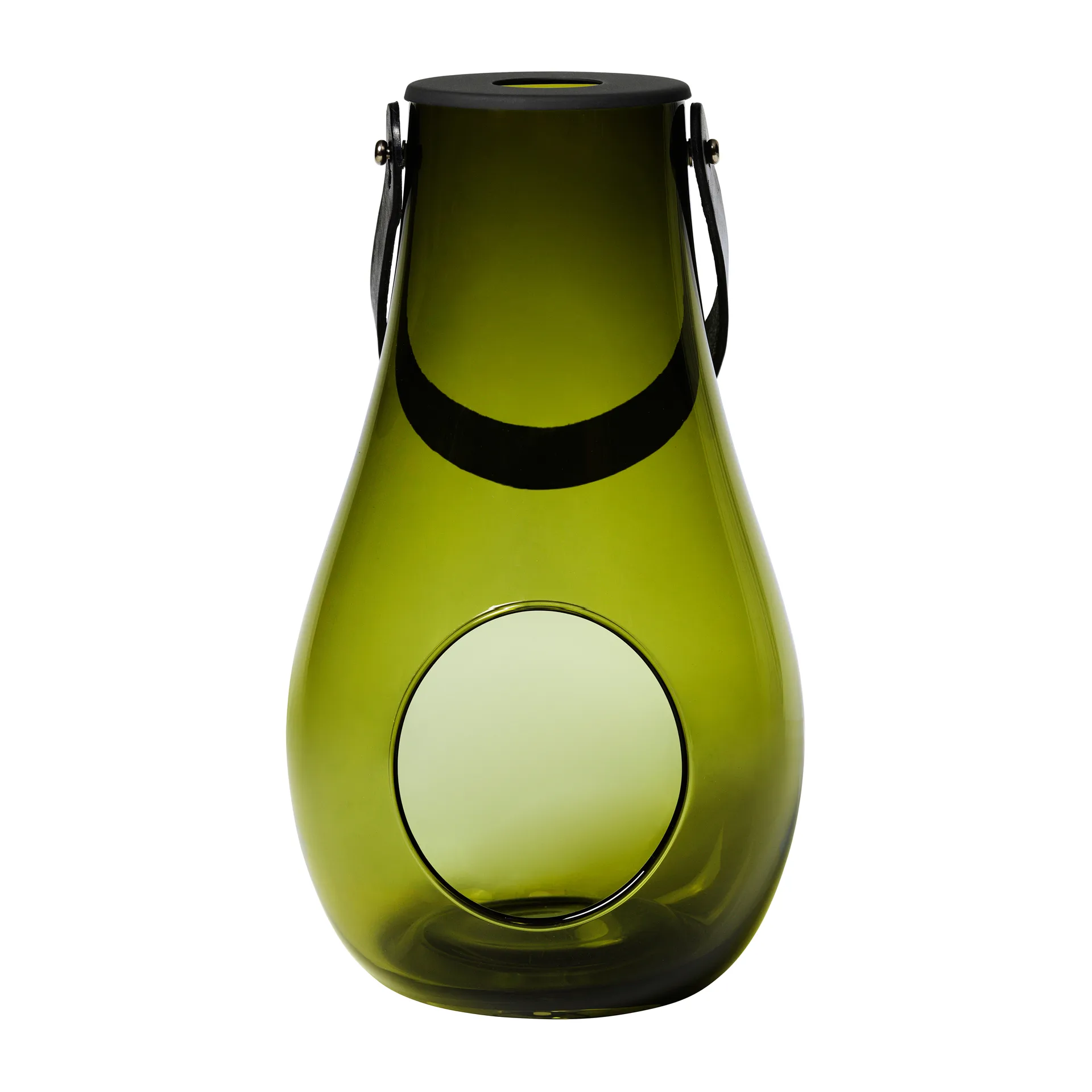 Design With Light Windlicht olivgrün, 29cm Holmegaard