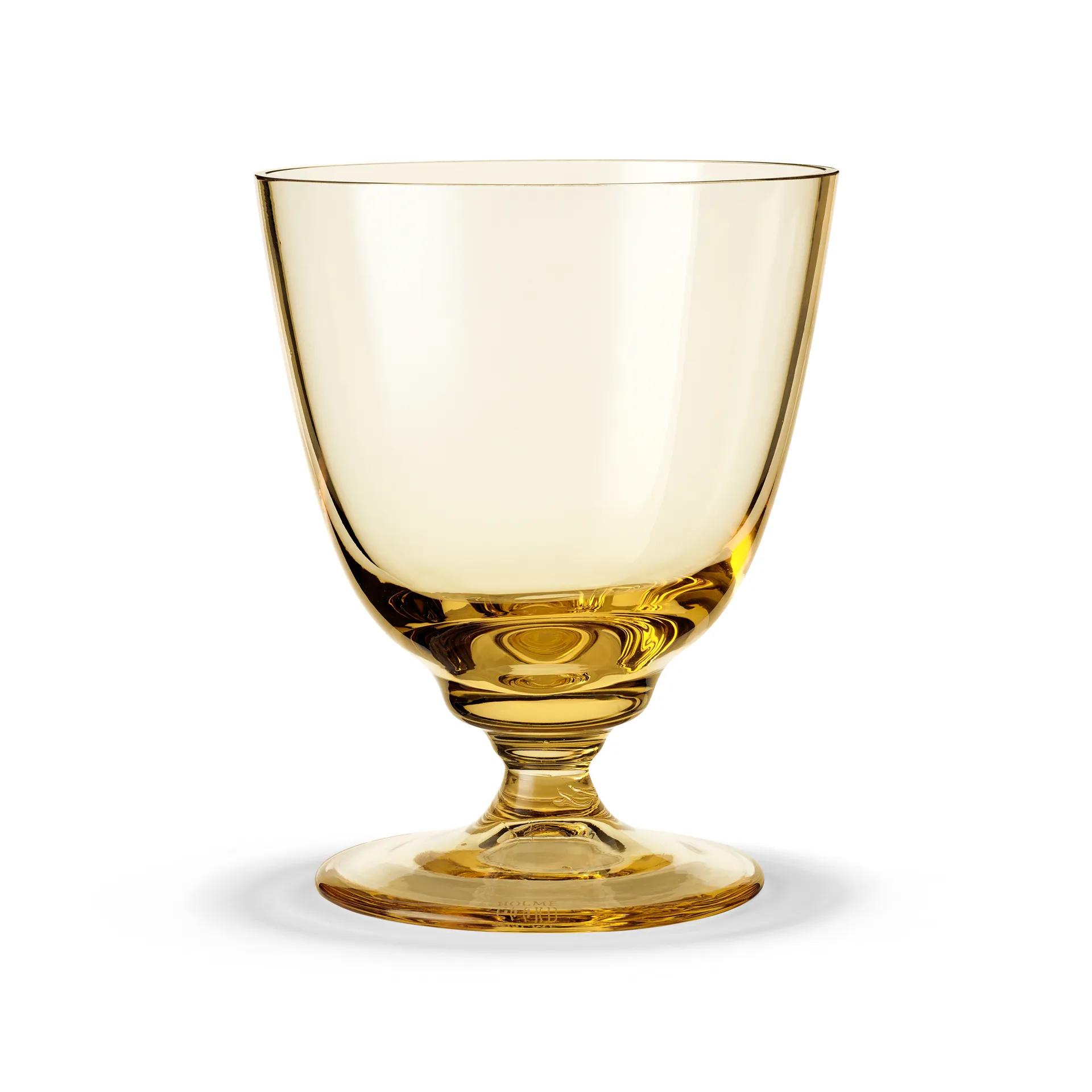 Flow Glas auf Fuß 35cl, Amber Holmegaard