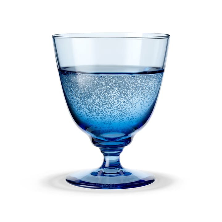 Flow Glas auf Fuß 35cl, Blau Holmegaard