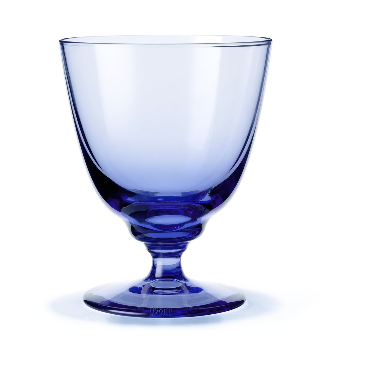 Holmegaard Flow Glas auf Fuß 35cl Dunkelblau