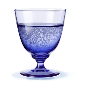 Flow Glas auf Fuß 35cl - Dunkelblau - Holmegaard