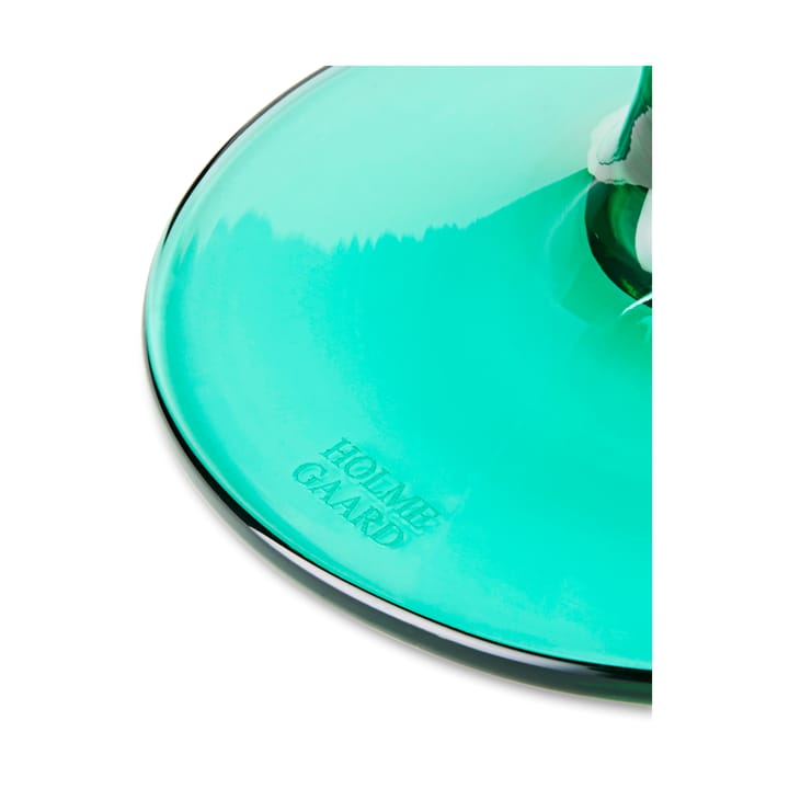 Flow Glas auf Fuß 35cl - Emerald green - Holmegaard
