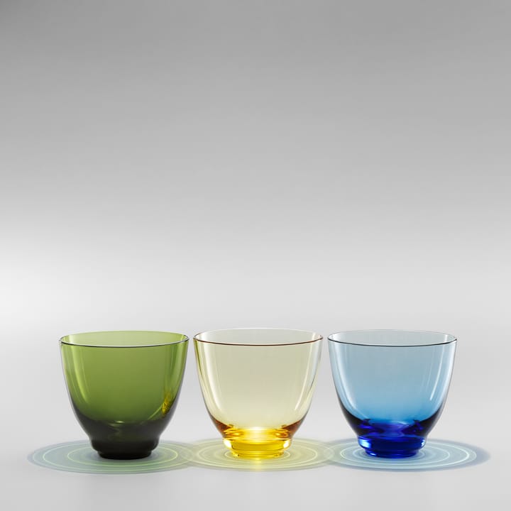 Flow Wasserglas 35cl, Olivgrün Holmegaard