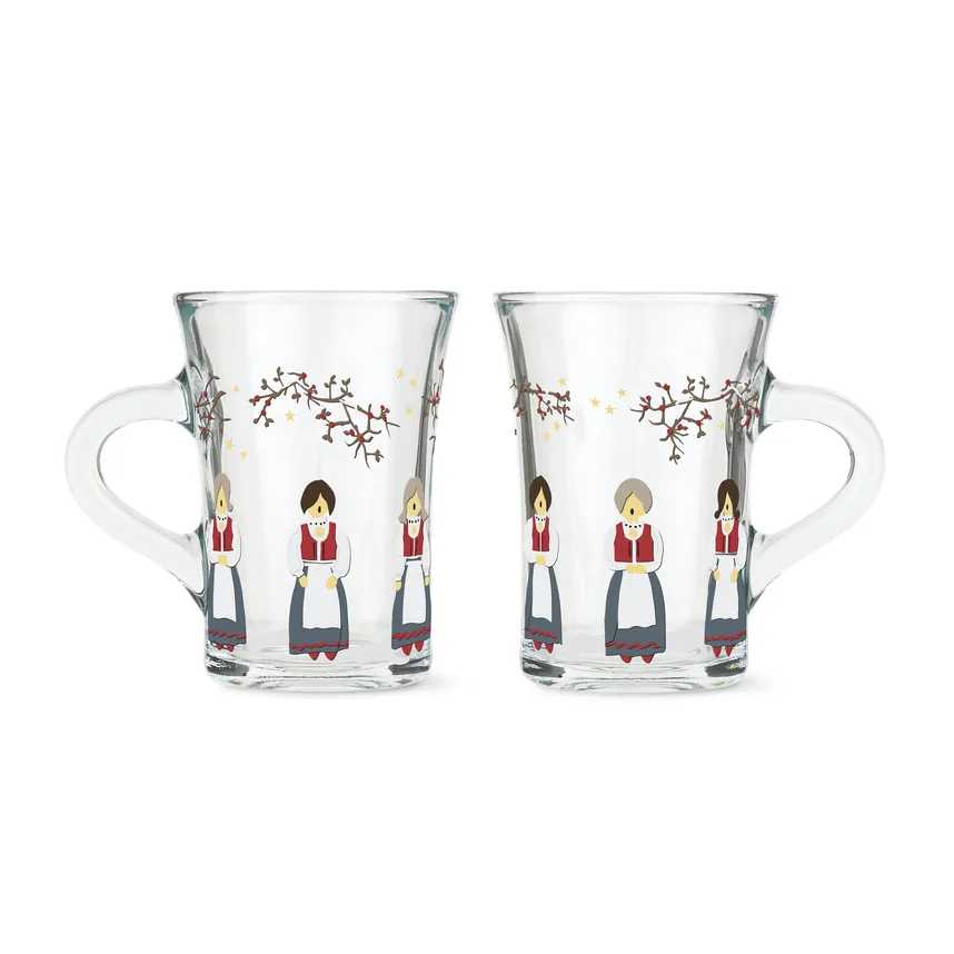 Holmegaard Christmas Weihnachts-Heißgetränkeglas 24cl 2er Pack, 2021 Holmegaard