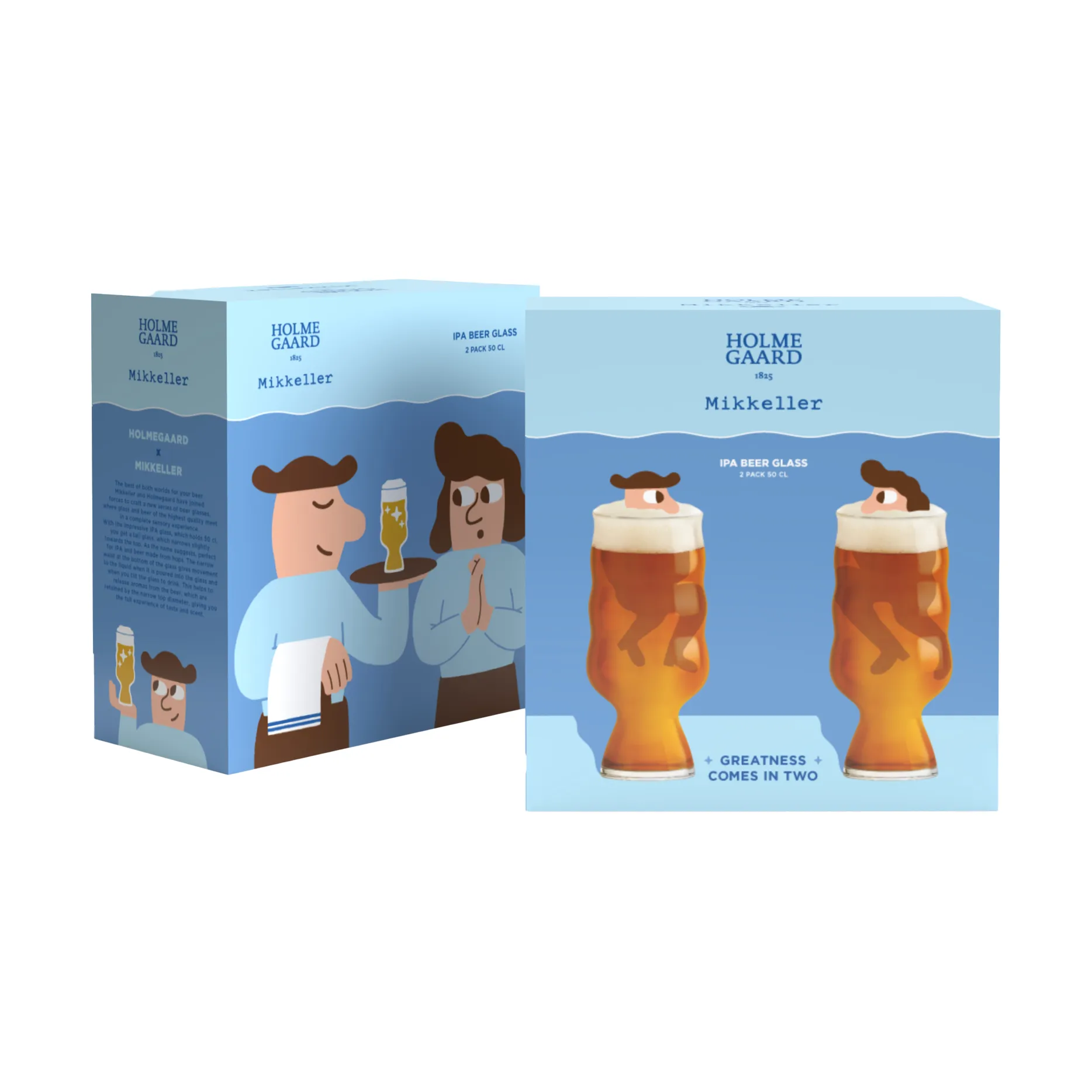 Mikkeller IPA Bierglas 2er-Pack, 50 cl Holmegaard