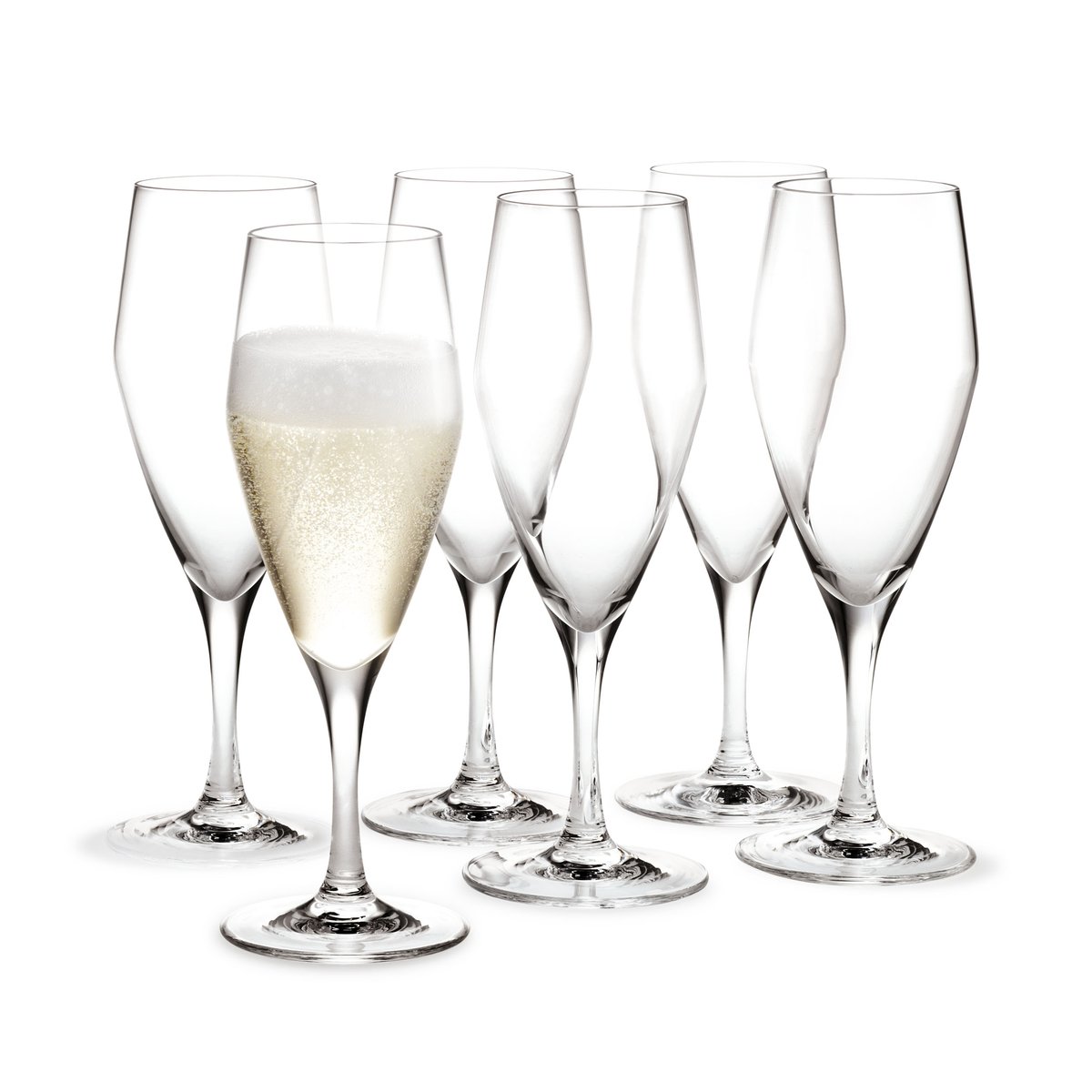 Holmegaard Perfection Champagnerglas 23 cl 6er-Pack Transparent