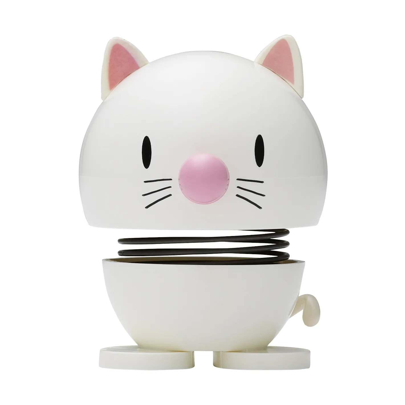 Hoptimist Cat Figur 7,3cm, White Hoptimist