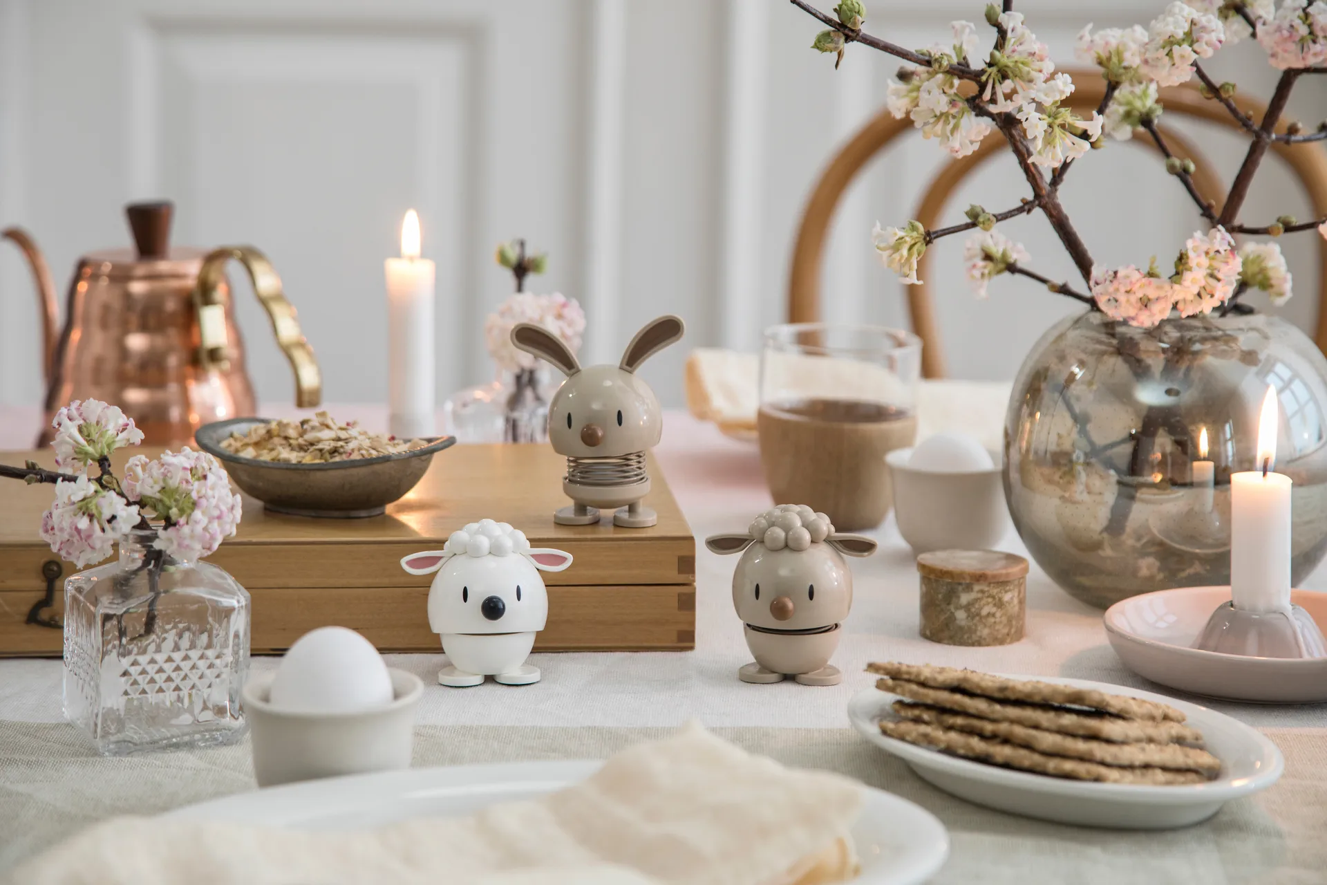 Hoptimist Lamm Figur 7,4cm, Latte Hoptimist